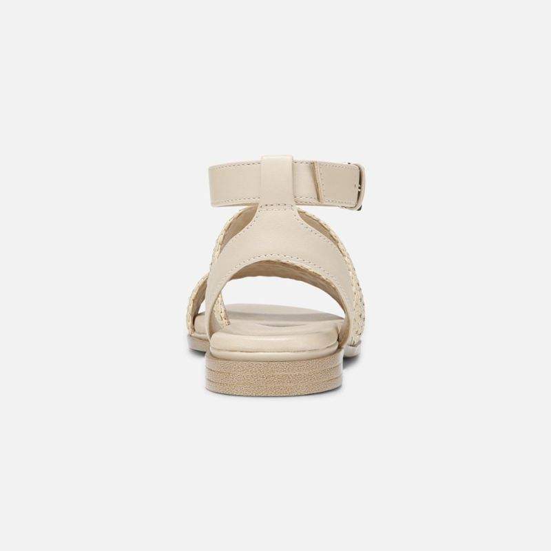 Naturalizer Women's Gana Strappy Sandal - Coastal Tan Faux Straw Fabric