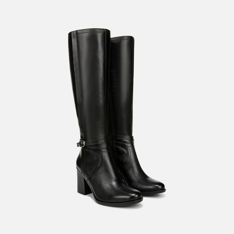 Naturalizer Women's Kamila Knee High Boot - Black Leather