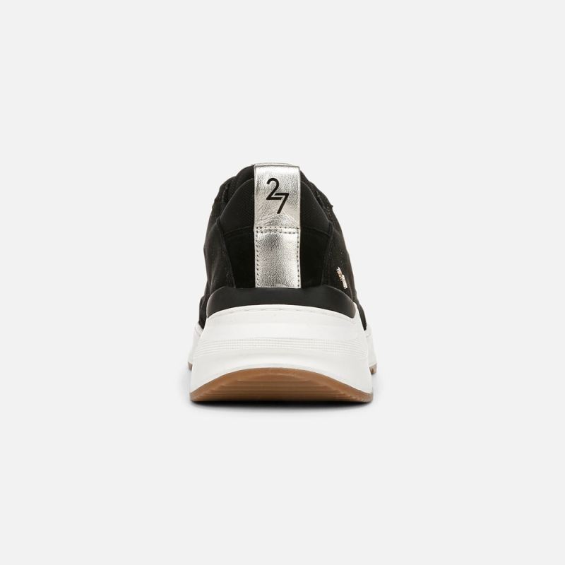 Naturalizer Women's 27 EDIT Brooke Lace-up Sneaker - Black Leather \u0026 Mesh