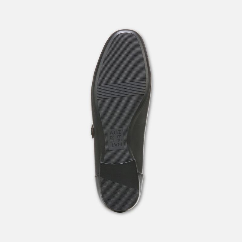 Naturalizer Women's Kelly Mary Jane Flat - Black Leather