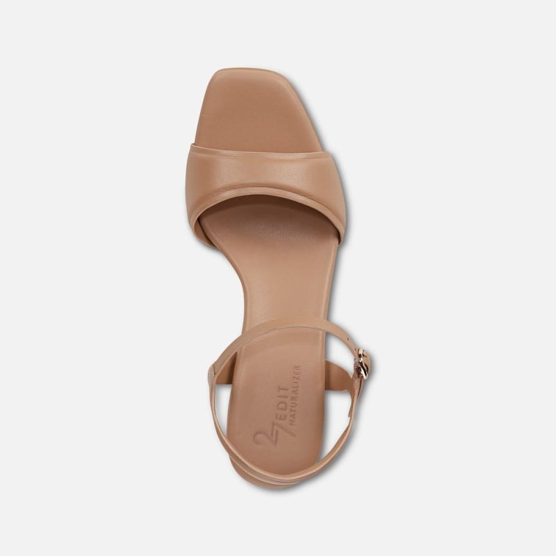 Naturalizer Women's 27 EDIT Grace Dress Sandal - Taupe Leather