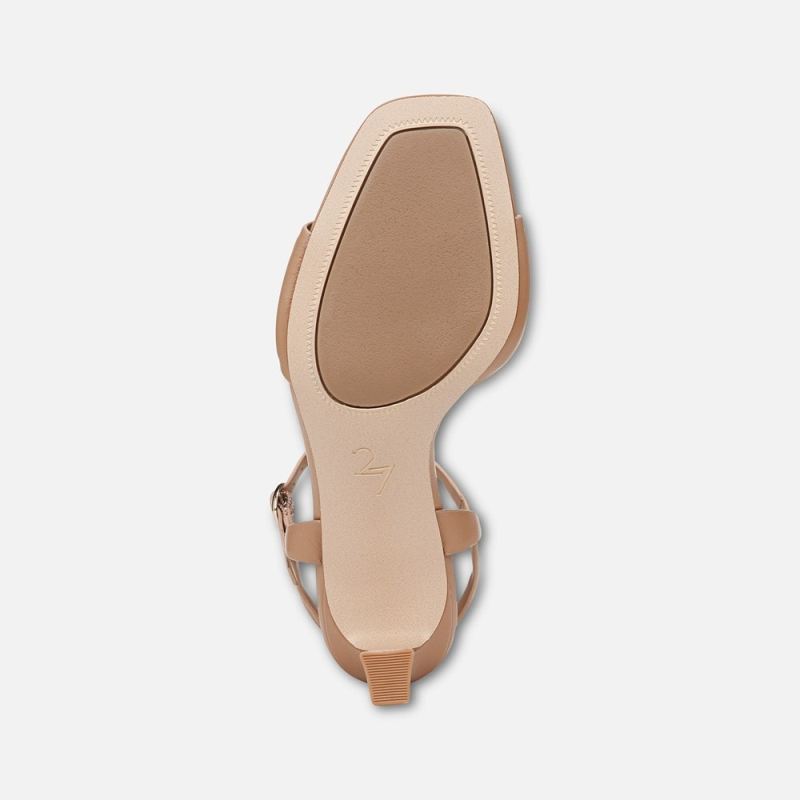Naturalizer Women's 27 EDIT Grace Dress Sandal - Taupe Leather