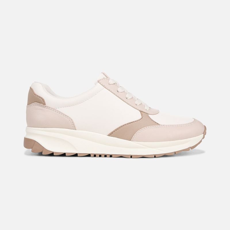Naturalizer Women's Shay Lace Up Sneaker - Beige Multi Leather