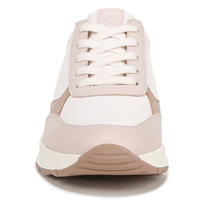 Naturalizer Women's Shay Lace Up Sneaker - Beige Multi Leather