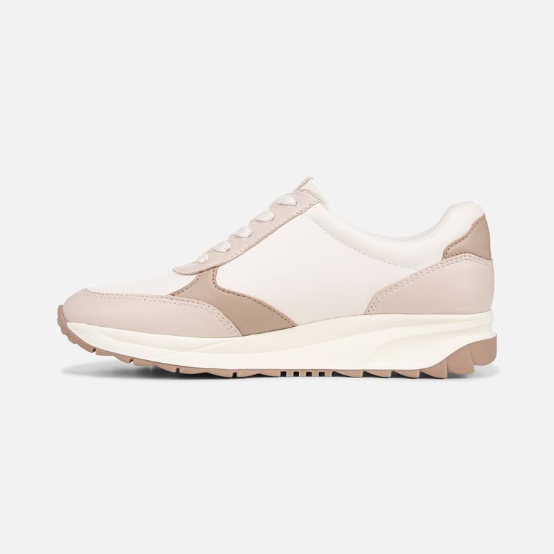 Naturalizer Women's Shay Lace Up Sneaker - Beige Multi Leather