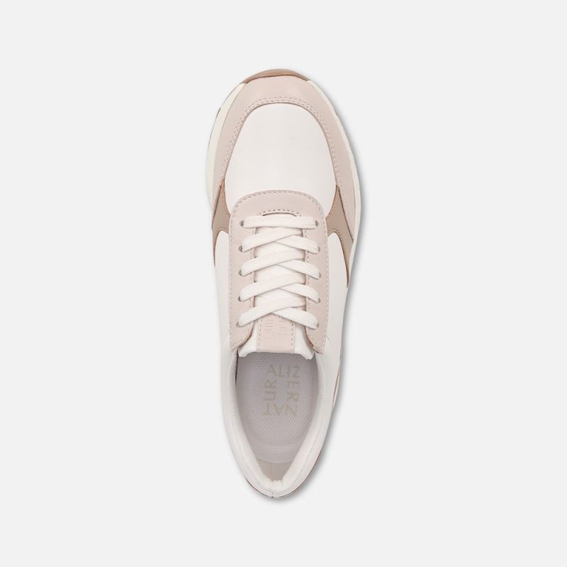 Naturalizer Women's Shay Lace Up Sneaker - Beige Multi Leather