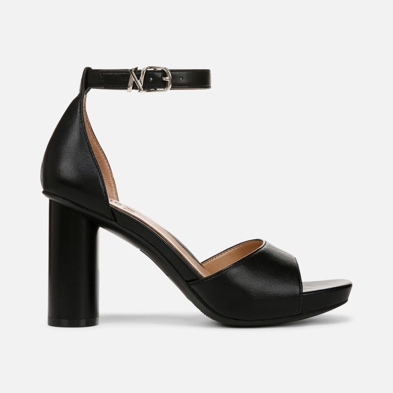Naturalizer Women's Malia Dress Sandal - Black Faux Leather