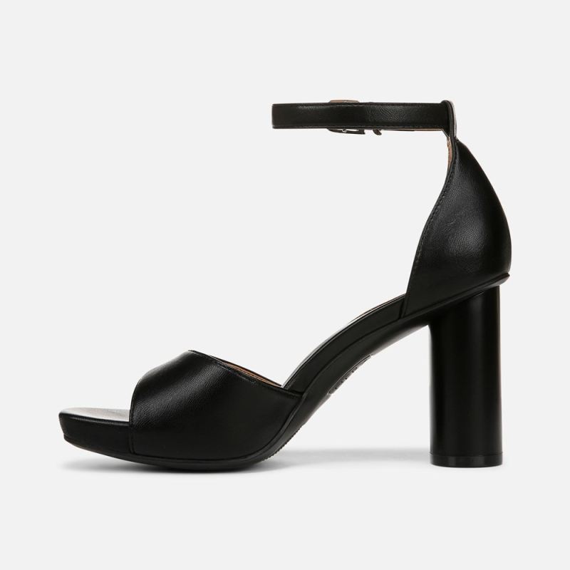 Naturalizer Women's Malia Dress Sandal - Black Faux Leather