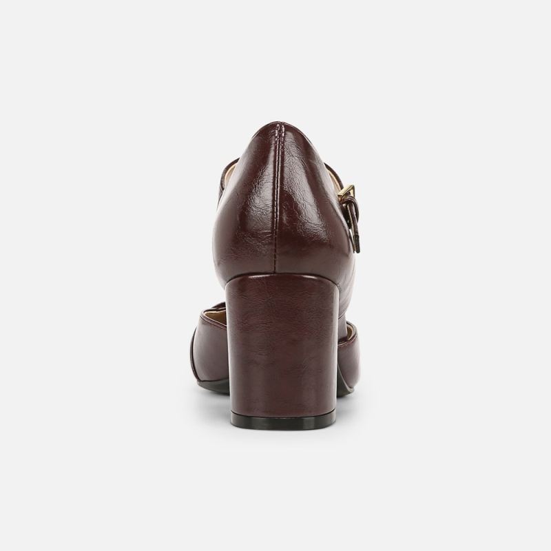 Naturalizer Women's Lavish Mary Jane Pump - Merlot Wine Faux Leather