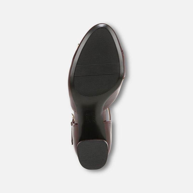Naturalizer Women's Lavish Mary Jane Pump - Merlot Wine Faux Leather