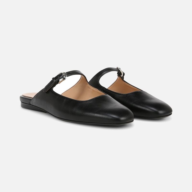 Naturalizer Women's Apple Mary Jane Mule - Black Faux Leather