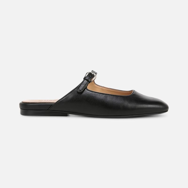 Naturalizer Women's Apple Mary Jane Mule - Black Faux Leather