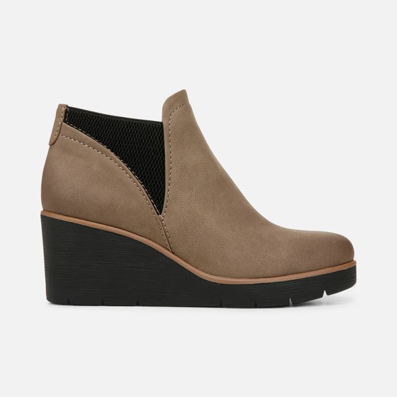 Naturalizer Women's SOUL Affirm Weather Resistant Ankle Booties - Taupe Faux Leather