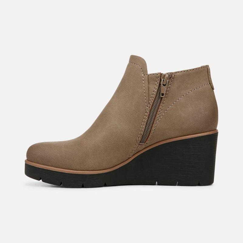 Naturalizer Women's SOUL Affirm Weather Resistant Ankle Booties - Taupe Faux Leather