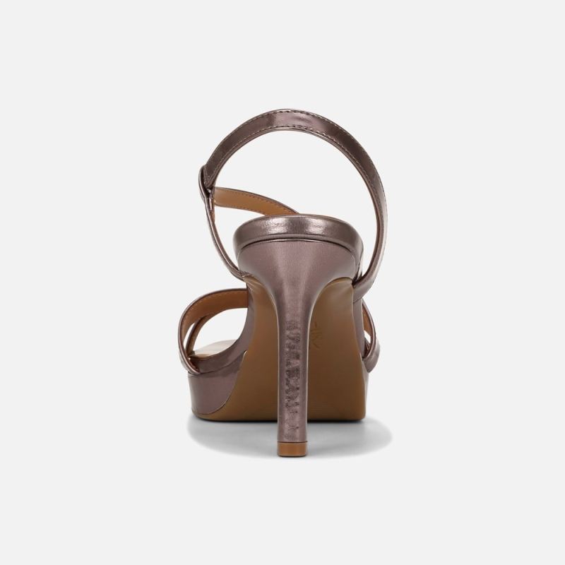 Naturalizer Women's Abby Dress Sandal - Turtle Dove Grey Faux Leather
