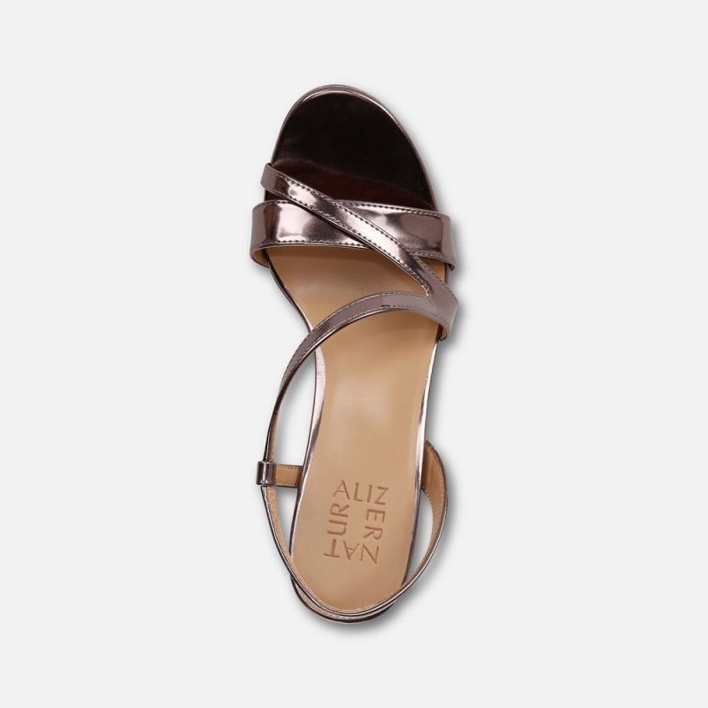 Naturalizer Women's Abby Dress Sandal - Turtle Dove Grey Faux Leather