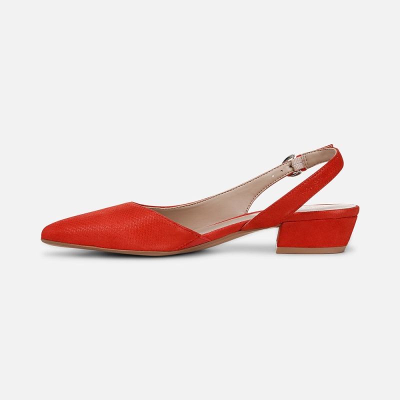 Naturalizer Women's Banks Pointed Toe Flat - Maserati Red Suede