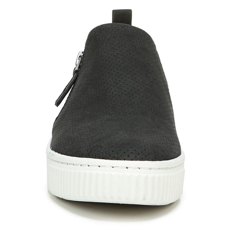 Naturalizer Women's SOUL Turner Slip On Sneaker - Black Synthetic