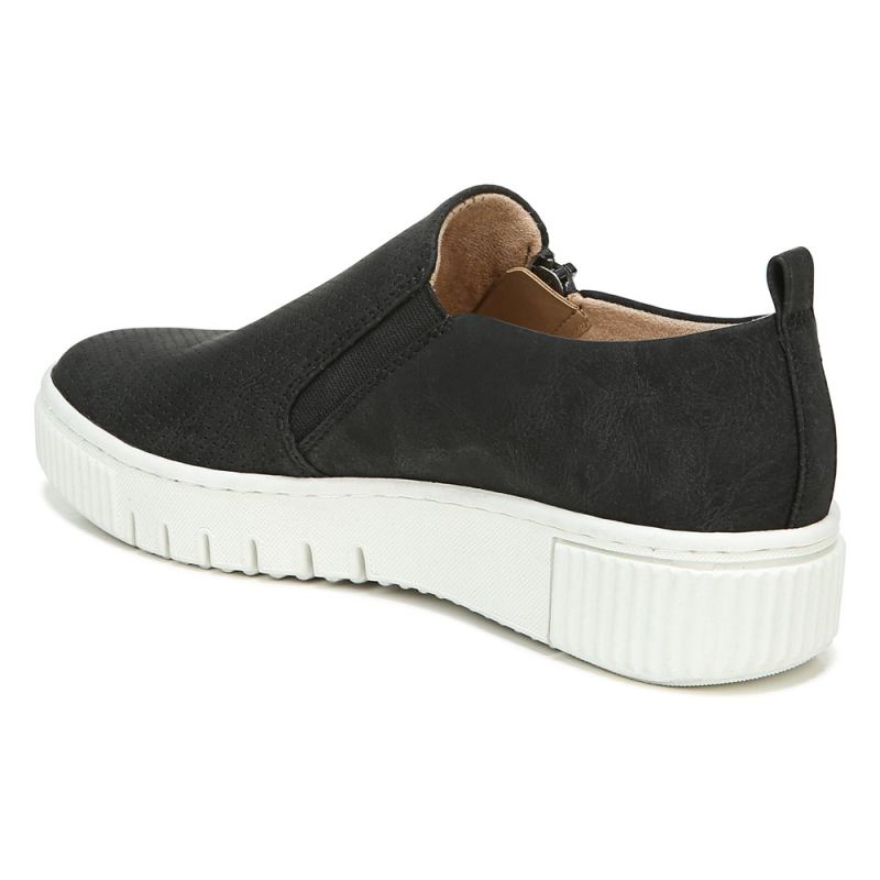 Naturalizer Women's SOUL Turner Slip On Sneaker - Black Synthetic