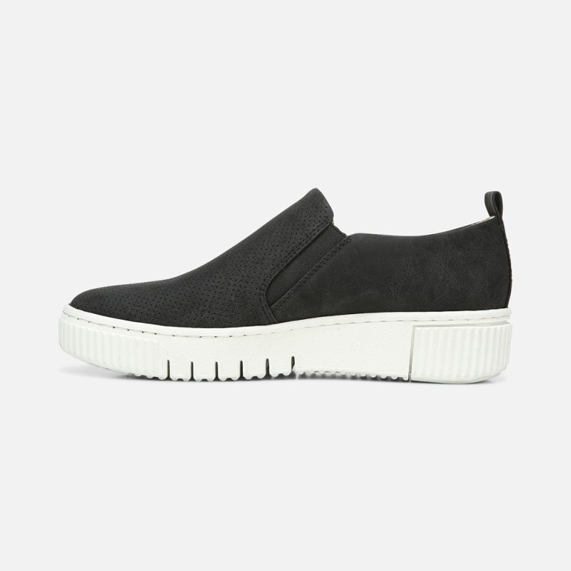 Naturalizer Women's SOUL Turner Slip On Sneaker - Black Synthetic