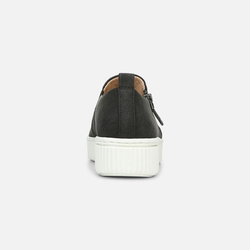 Naturalizer Women's SOUL Turner Slip On Sneaker - Black Synthetic