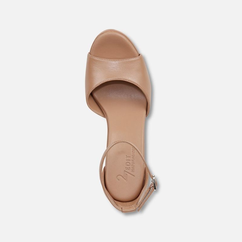 Naturalizer Women's 27 Edit Delphie Dress Sandal - Taupe Leather