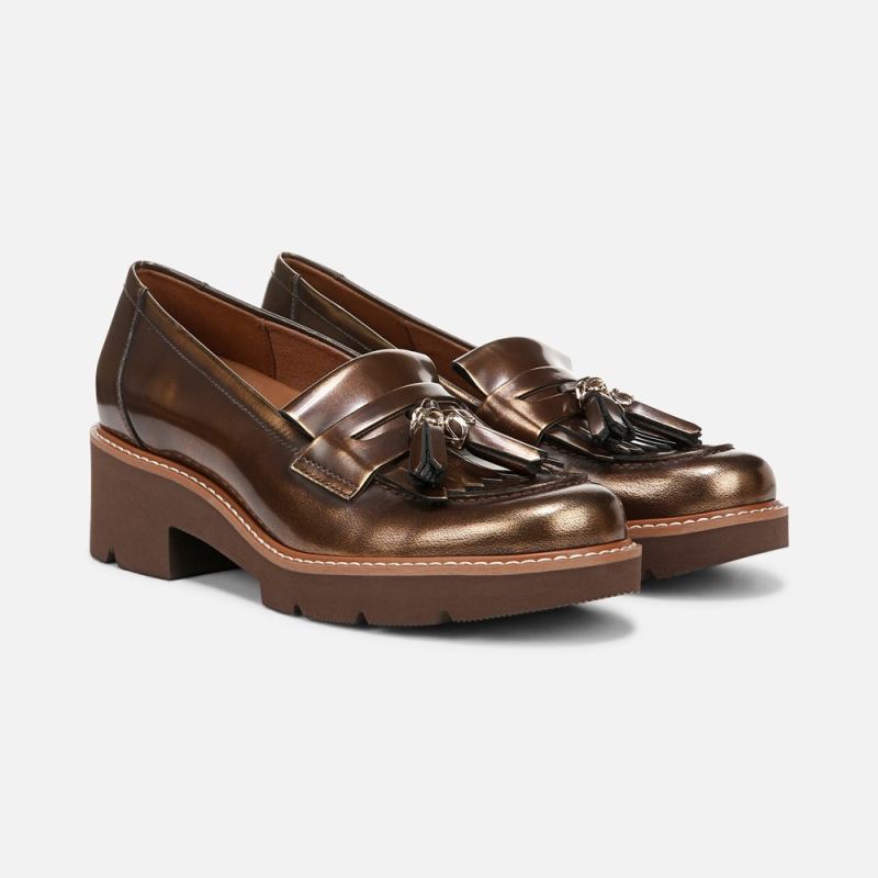 Naturalizer Women's Desmond Lug Loafer - Bronze Leather