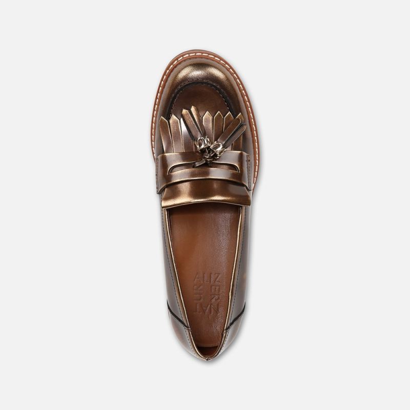 Naturalizer Women's Desmond Lug Loafer - Bronze Leather