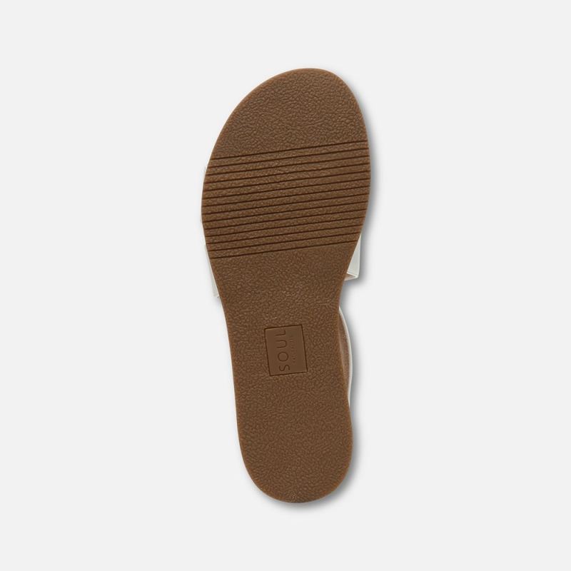 Naturalizer Women's SOUL Cindi Sandal - White Synthetic