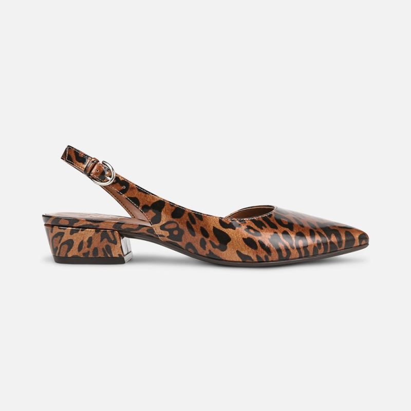 Naturalizer Women's Banks Pointed Toe Flat - Leopard Print Faux Leather
