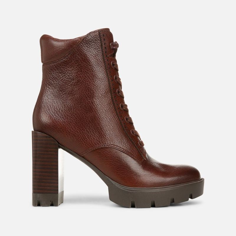 Naturalizer Women's Prewitt Block Heel Bootie - Amber Leather