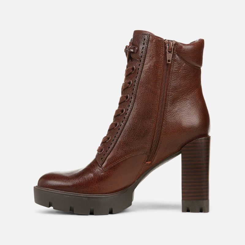 Naturalizer Women's Prewitt Block Heel Bootie - Amber Leather