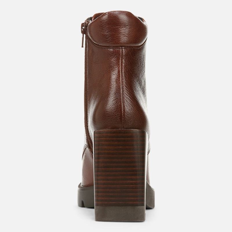 Naturalizer Women's Prewitt Block Heel Bootie - Amber Leather