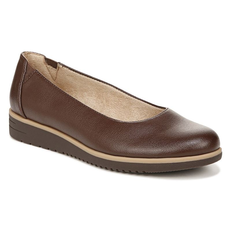 Naturalizer Women's SOUL Idea Ballet Flat - Brown Synthetic