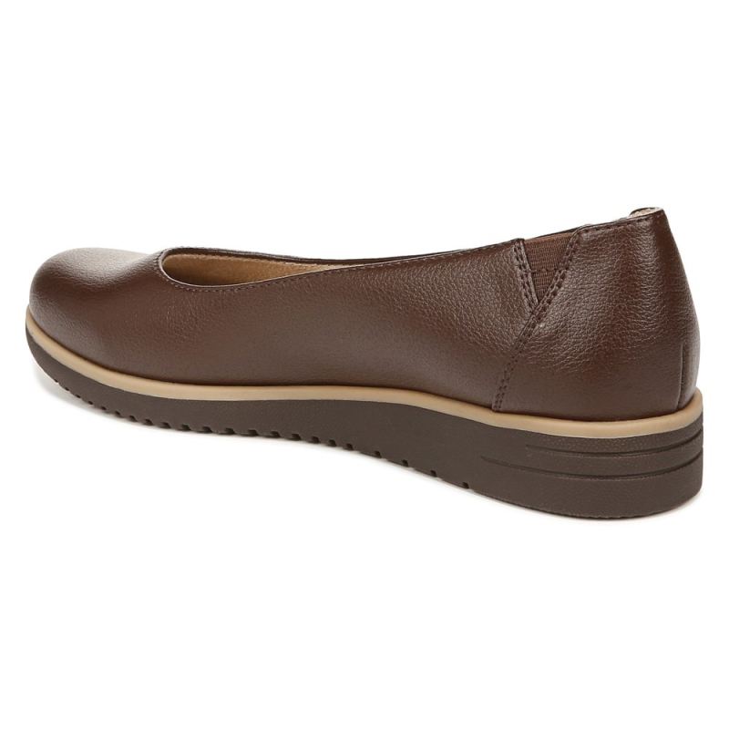 Naturalizer Women's SOUL Idea Ballet Flat - Brown Synthetic