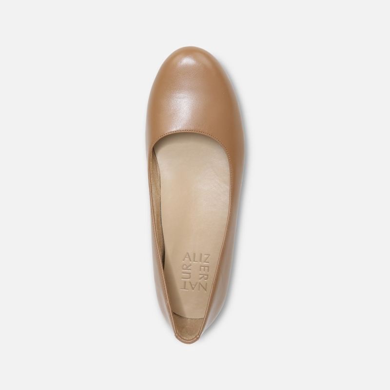 Naturalizer Women's Maxwell Ballet Flat - Cafe Leather