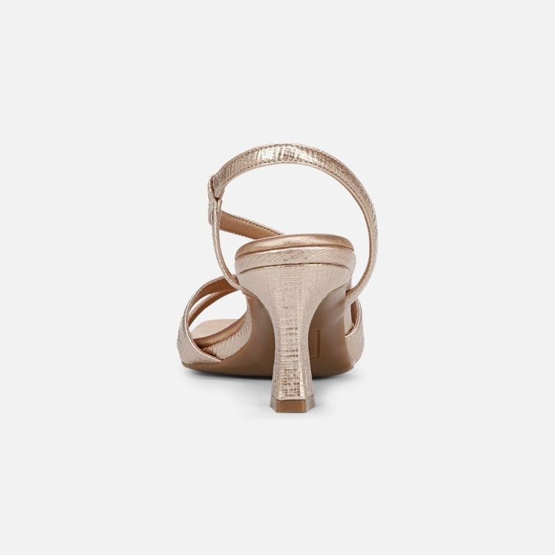 Naturalizer Women's Kieran Strappy Dress Sandal - Rose Gold Faux Leather