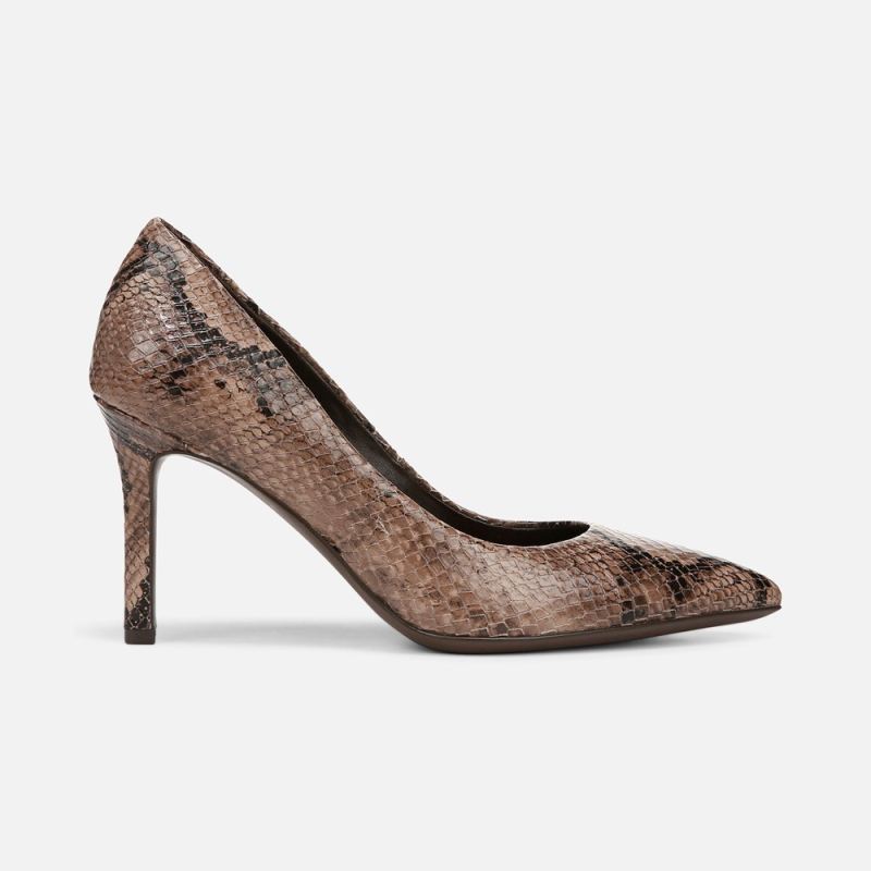 Naturalizer Women's Anna Pump - Warm Taupe Snake Print Leather