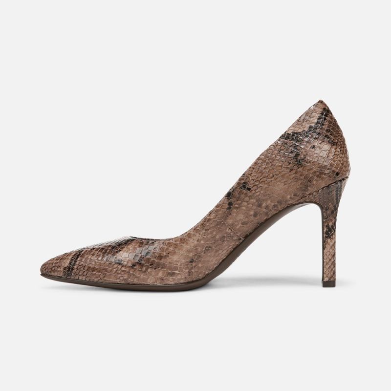 Naturalizer Women's Anna Pump - Warm Taupe Snake Print Leather
