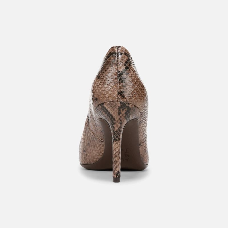 Naturalizer Women's Anna Pump - Warm Taupe Snake Print Leather