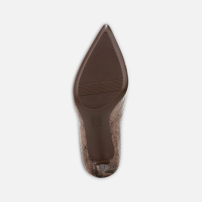 Naturalizer Women's Anna Pump - Warm Taupe Snake Print Leather