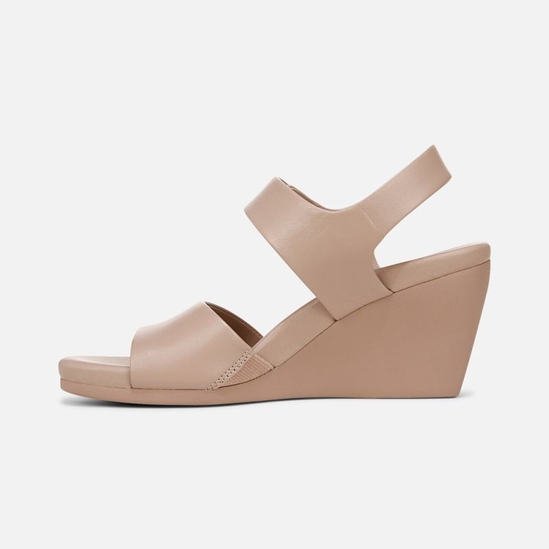 Naturalizer Women's Imani Wedge Sandal - Vintage Mauve Leather