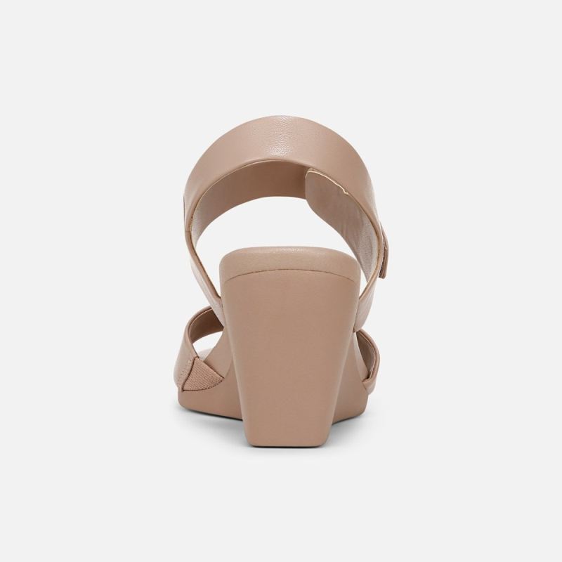 Naturalizer Women's Imani Wedge Sandal - Vintage Mauve Leather