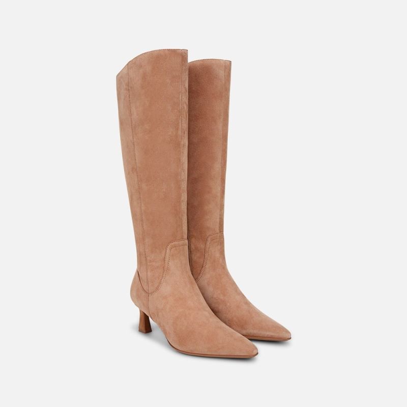 Naturalizer Women's Deesha Knee High Boot - Cafe Brown Suede
