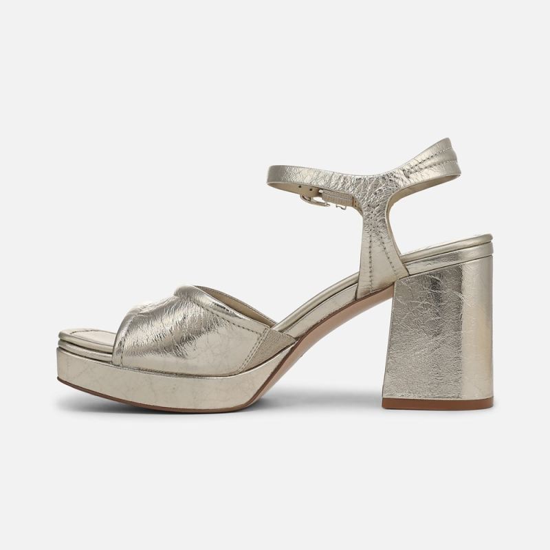 Naturalizer Women's 27 EDIT Paloma Platform Sandal - Champagne Leather
