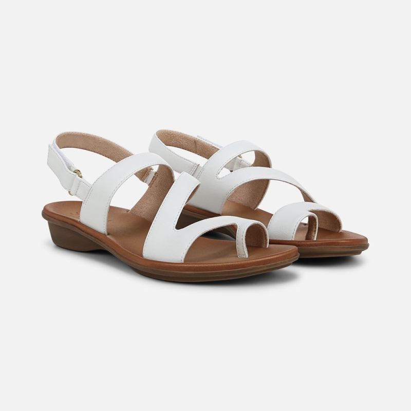 Naturalizer Women's Soul Shakina Sandal - White Faux Leather