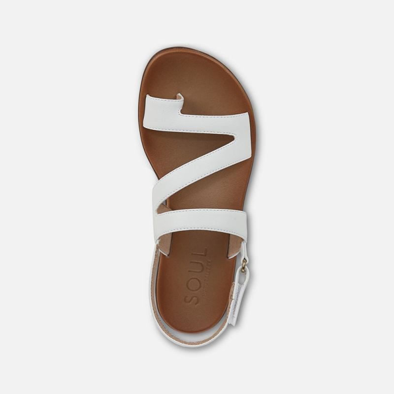 Naturalizer Women's Soul Shakina Sandal - White Faux Leather