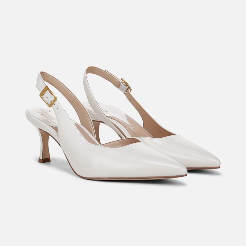 Naturalizer Women's 27 EDIT Felicia 4 Slingback Dress Shoe - Warm White Leather