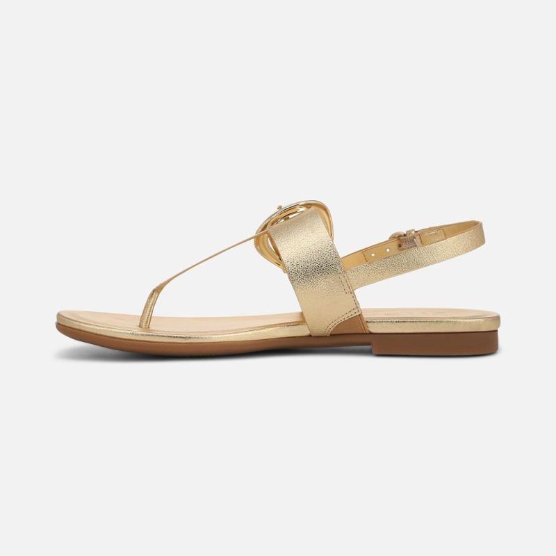 Naturalizer Women's Taylor Sandal - Dark Gold Faux Leather