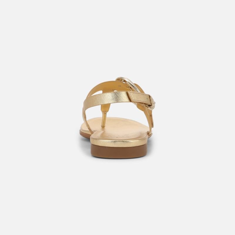 Naturalizer Women's Taylor Sandal - Dark Gold Faux Leather